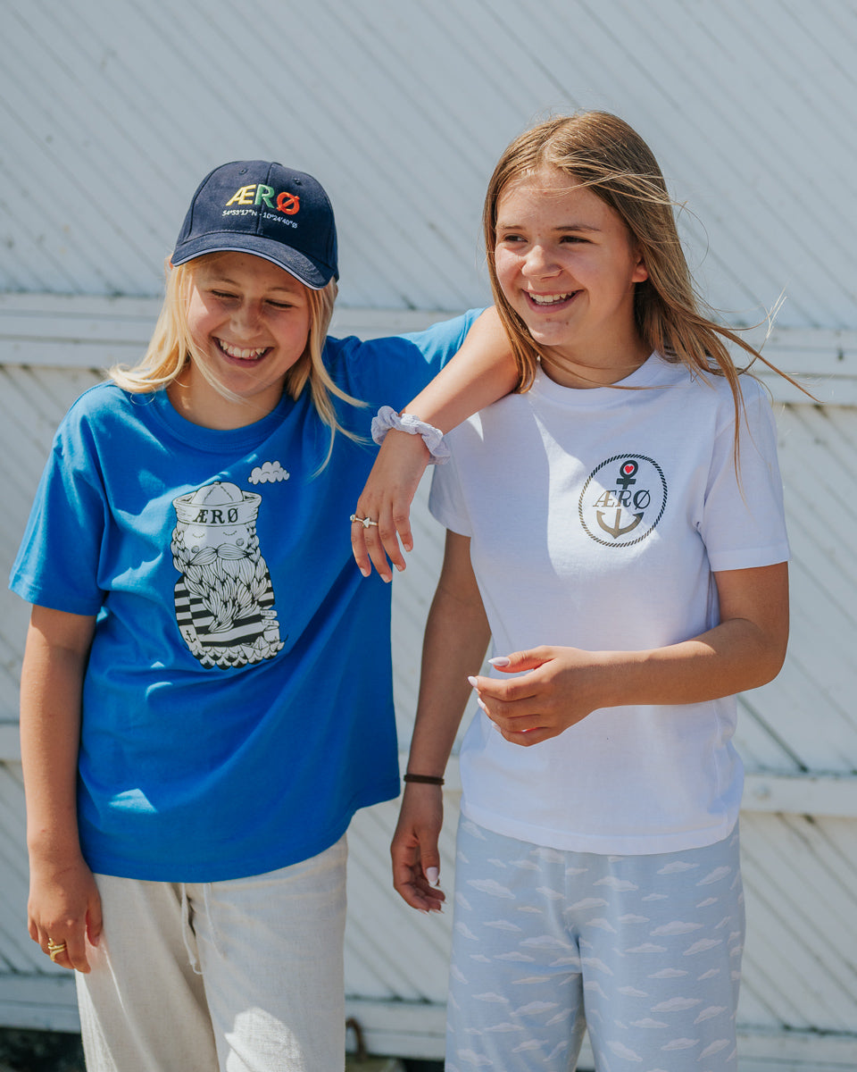 T-shirt med Ærø anker/hjerte barn